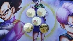 Lot de 5 Piece Pikachu Pokemon card Collector carte ticket goodies Jeton Coin - Image 1