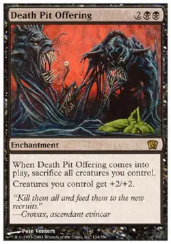 Death Pit Offering - Light Play MTG 8th Edition - Image 1