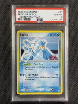 Pokemon Cards PSA 8 NM-MT Regice Rev Foil Holon Phantoms Ex 2006 27/110 - Image 1