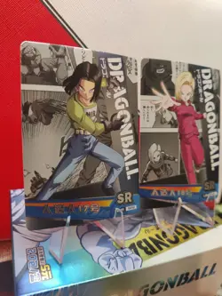 Dragon Ball Super TCG Manga Cards - Android 17 SR - Android 18 SR Foil Cards - Image 4