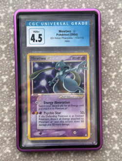 CGC 4.5 Mewtwo Gold Star 2006 EX Holon Phantoms 103/110 Holo Pokemon Card - Image 1