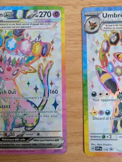 Umbreon and Espeon Promo Pokemon Card Set SVP175/SVP176 Prismatic Evolution - Image 3