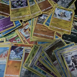 Pokemon 100 Cards Bundle Jablot 10 HOLO / REVERSE / RARE Guaranteed! - Image 1