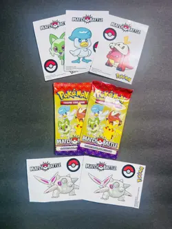 Pokemon Match Battle McDonalds 2023 Promo New Sealed Boosters 4 Cards Pack - Image 1