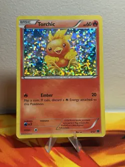 Torchic Holo Rare Pokemon McDonald’s Promo 3/12 Card MP - Image 1