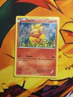Torchic Holo Rare Pokemon McDonald’s Promo 3/12 Card MP - Image 2