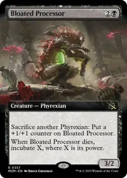 Bloated Processor (Extended Art) - Near Mint MTG March of the Machine - Image 1