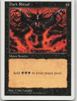 Dark Ritual Common Fifth Edition Magic: The Gathering Lightly Played - Image 1