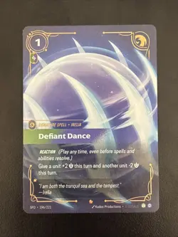 Defiant Dance [SFD - 196/221] - NM [Foil] TCG Riftbound - Image 1