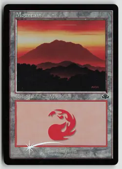 Mountain (409) (Retro Frame) NM Foil 409 Dominaria Remastered MTG - Image 1
