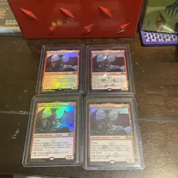 MTG - *4x, FULL PLAYSET*, Lathliss, Dragon Queen, M19, Foil Rare,NM - Image 1