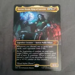 MTG Doctor Doom, King of Latveria (Borderless) Marvel Super Heroes Commander - Image 1