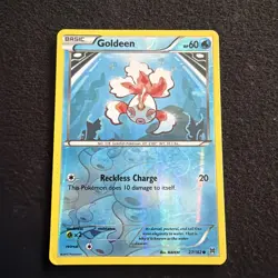 Pokemon GOLDEEN 27/162 - XY BREAKthrough - Rev Holo - MP - Image 1