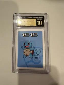Pokemon CGC 10 Pristine Japanese Old Maid Squirtle - Image 1