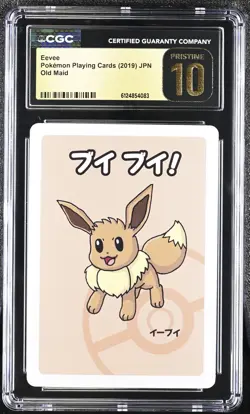 2019 Old Maid Pokemon Pristine Eevee CGC 10 - Image 1