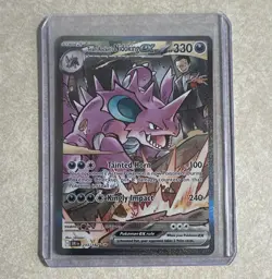 Pokemon Team Rocket's Nidoking ex 233/182 - SV10: Destined Rivals SIR Holo - Image 1