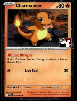 Charmander (Cosmos Holo) 011/094 Common Prize Pack Series Cards Pokemon NM/M - Image 1