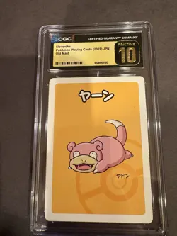 CGC Pristine 10 Pokemon Slowpoke Playing Card Promo Old Maid Jpn 2019 - Image 1