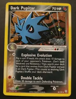 Dark Pupitar 40/109 Reverse Holo Stamped ex Team Rocket Returns Pokemon TCG LP - Image 1