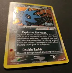 Dark Pupitar 40/109 Reverse Holo Stamped ex Team Rocket Returns Pokemon TCG LP - Image 4