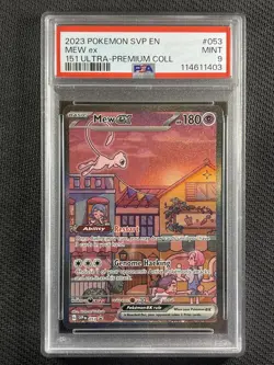 Pokemon Cards PSA 9 Mint Mew Ex 151 UPC Promo 2023 S&V #053 - Image 1