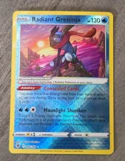 Radiant Greninja 046/189 Radiant Rare Holo SWSH: Astral Radiance Pokemon TCG NM+ - Image 1