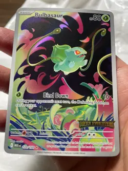 Pokemon 2025 Bulbasaur Full Art IR 133/132 Mega Evolution Illustration Rare NM - Image 1