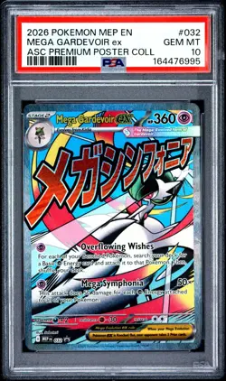Pokemon Mega Gardevoir ex 032 Me: Mega Evolution Promo Holo PSA 10 - Image 1