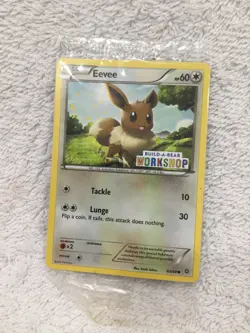 New & Sealed Build a Bear Workshop Pokemon Card EEVEE original Promo - Image 1