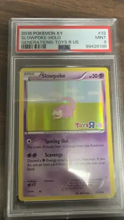 Pokemon Slowpoke Holo Promo Toys R Us 32/83 PSA 9 Generations - Image 1