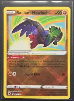 Radiant Hawlucha 081/189 Astral Radiance Holo Rare Pokemon 2022 - Image 1