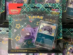 Pokemon TCG Paldean Fates Mastiff Sealed Tech Sticker Collection Lot of 8 - Image 2