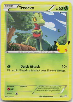 Treecko 003/025 Promo McDonald's 25th Anniversary Promos Pokemon Near Mint - Image 1
