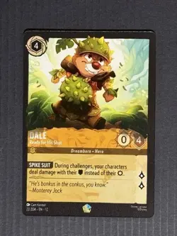 Disney Lorcana Dale Ready For His Shot Legendary Non-foil Wilds Unknown - Image 1
