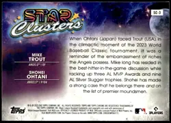 2023 Topps Chrome Cosmic #SC-3 Shohei Ohtani / Mike Trout Star Clusters - Image 2