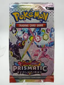 2025 Pokemon Prismatic Evolutions EMPTY booster Pack NO CARDS - Image 2
