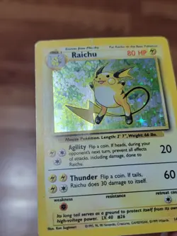 Raichu 14/102 - Base Set Unlimited - WOTC Holo Rare Pokemon Card - Vintage PL** - Image 4