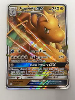 Dragonite GX 152/236 Unified Minds Ultra Rare Holo Pokemon Card NM - Image 1