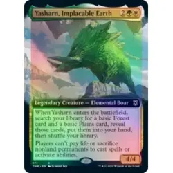 FOIL YASHARN, IMPLACABLE EARTH (EXTENDED ART) Zendikar Rising ZNR Magic MTG CARD - Image 1
