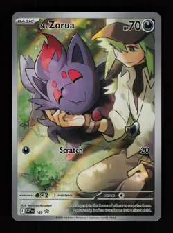 N's Zorua 189 Holo Promo Scarlet & Violet Promo Pokemon Cards - Image 1