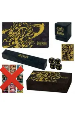 ONE PIECE TCG 2nd ANNIVERSARY Set Sleeve, Playmat, Dice Case, Storage (NO CARDS) - Image 1