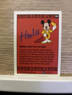 Flamenco Fun! #205 World Tour Disney Collector's Cards Impel 🚨 - Image 2