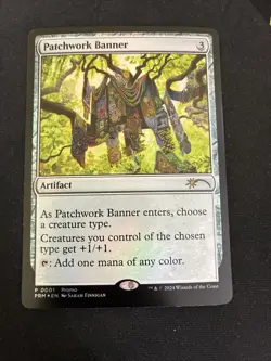 Patchwork Banner PRM 0001 Magic MTG Promo NM - Image 1