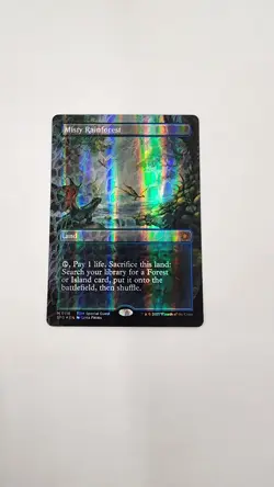 Misty Rainforest X1 Mtg Tarkir Dragon Storm Nm Borderless Foil Dragonscale - Image 1