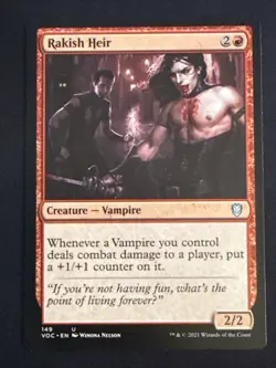 1x Rakish Heir (149) Innistrad Crimson Vow Commander LP MTG Magic x1 MKE - Image 1