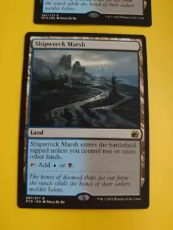 Shipwreck MArsh x2 Rare Land. MID MTG 2 Card. - Image 2