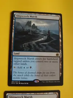 Shipwreck MArsh x2 Rare Land. MID MTG 2 Card. - Image 4