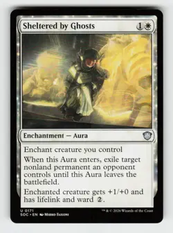 Sheltered by Ghosts 171 Commander: Secrets of Strixhaven Magic: The Gathering NM - Image 1