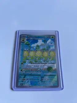 Pokemon Sunflora Card 169/167 Twilight Masquerade Illustration, Near Mint - Image 1