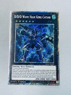 Yugioh! D/D/D Wave High King Caesar (Platinum Secret Rare) RA04-EN290 1st Ed. NM - Image 1